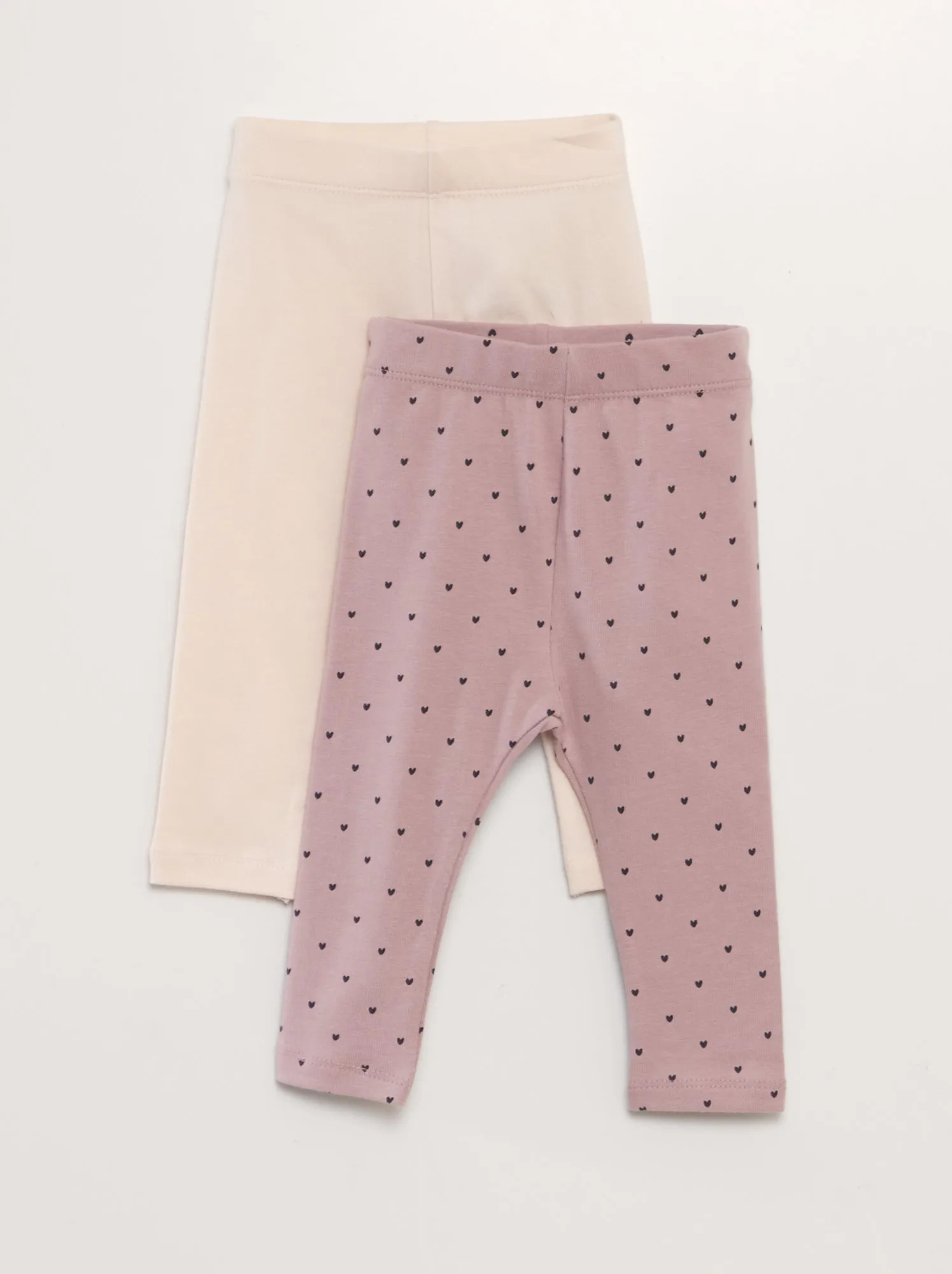 2-pack jersey leggings in pink