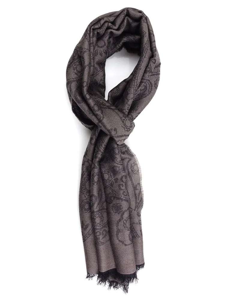 Beige WORLD Wool Scarf