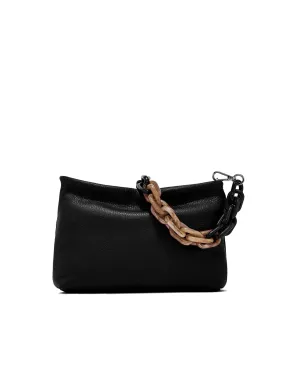 black leather brenda shoulder bag