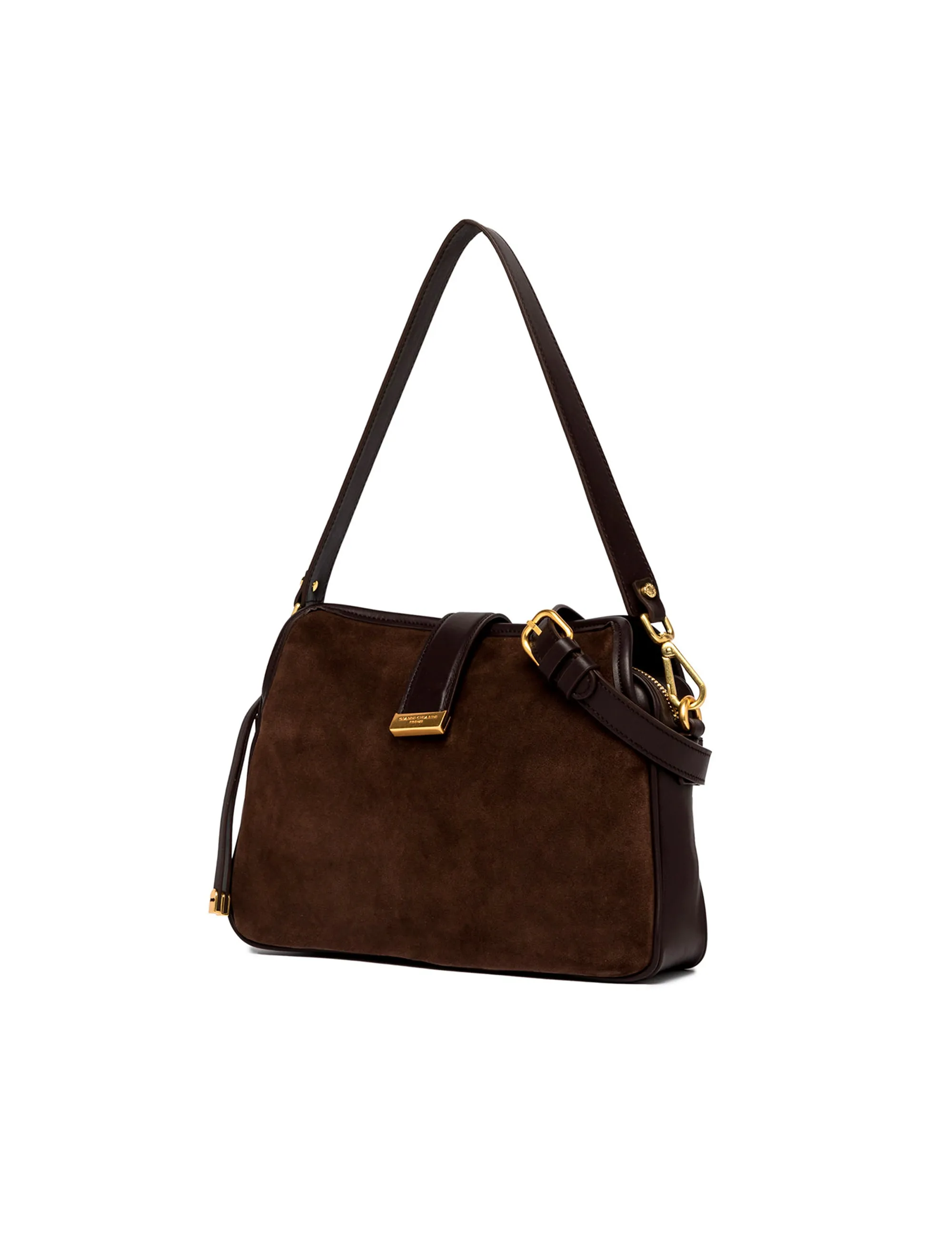 Chocolate Leather Caterina Bag