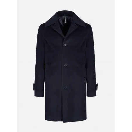 CAPPOTTO LANA BLU SCURO