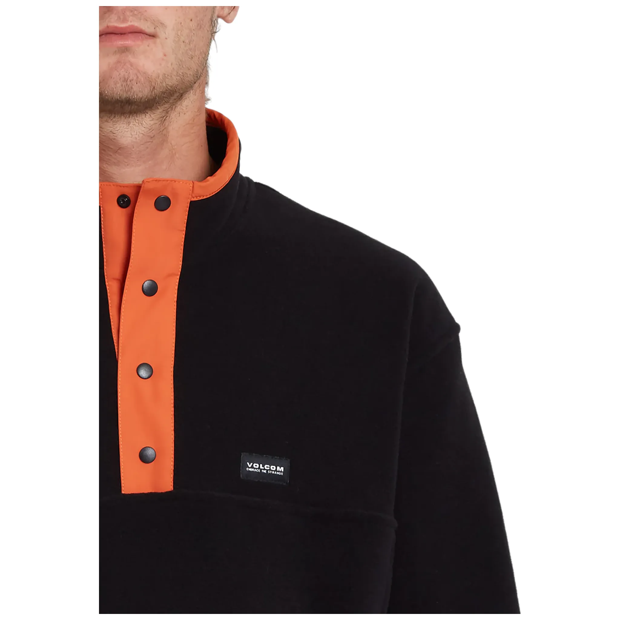men's Volcom crewneck fleece sweater