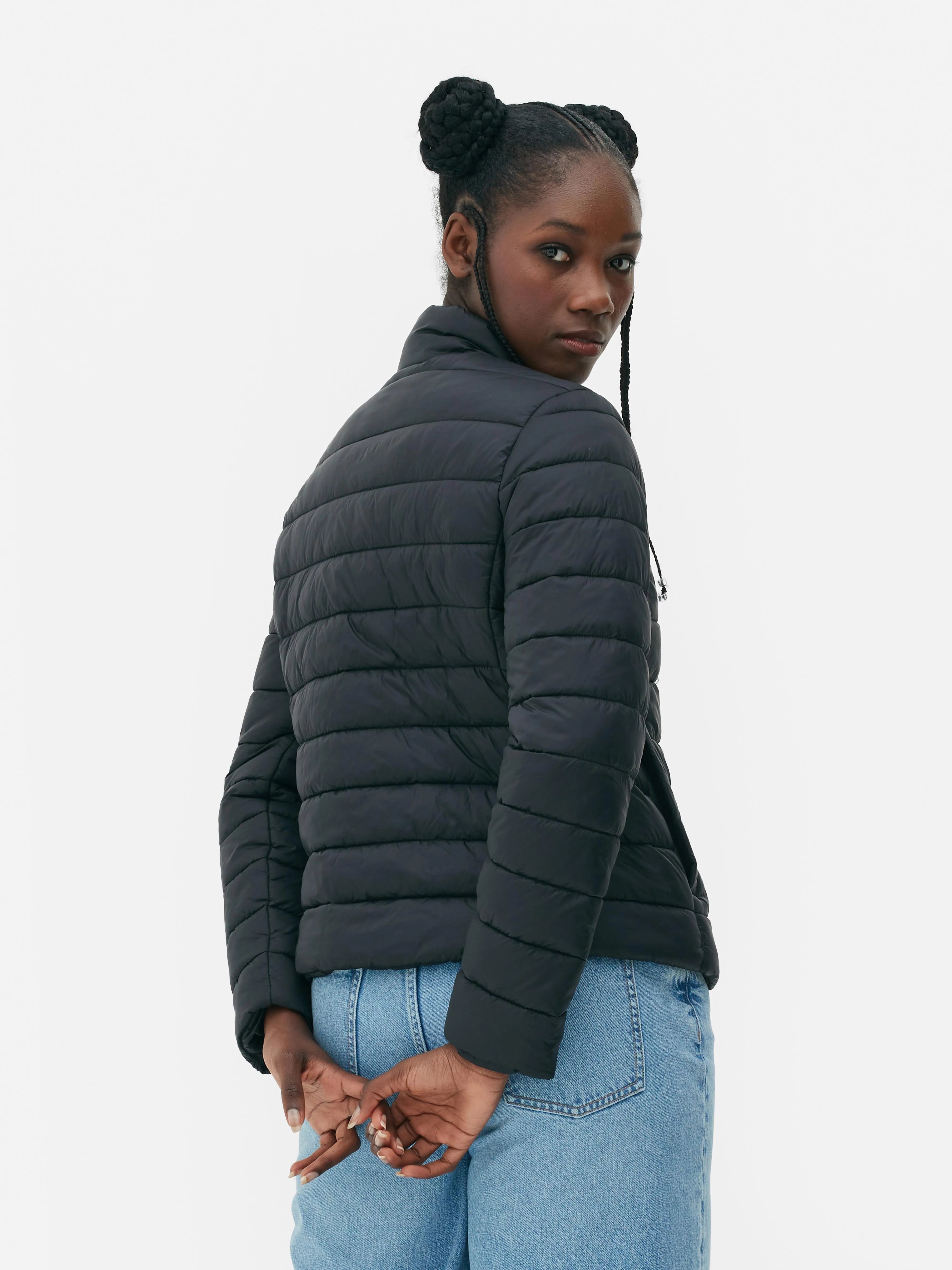 Funnel Neck Padded Jacket