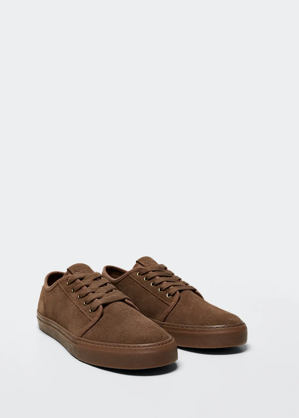 Leather lace-up sneakers