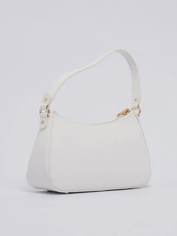 Liu Jo Girls' Faux Leather Shoulder Bag with Charm - White