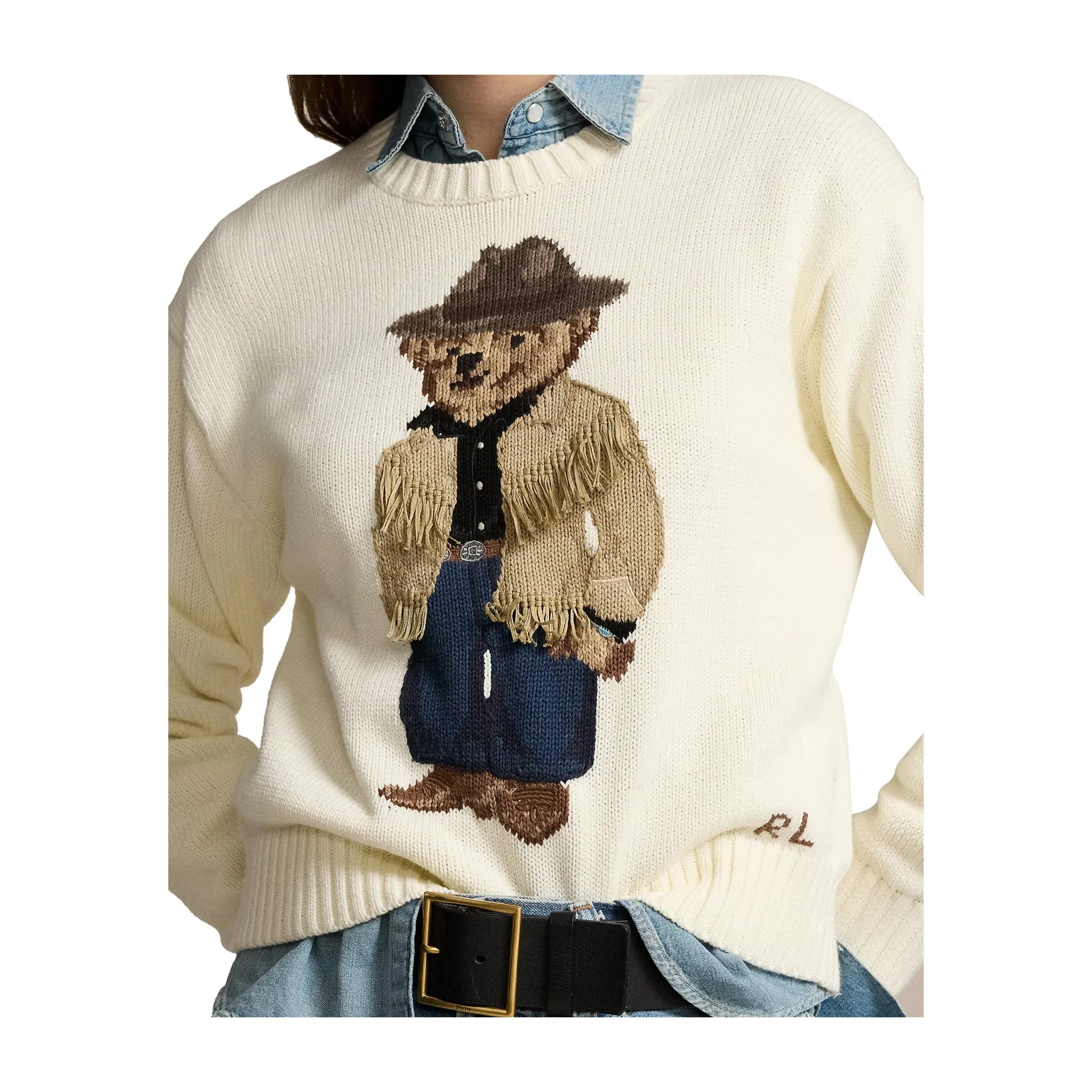 Maglia Donna maxi ricamo Polo Bear
