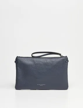 Borsa in pelle colore navy