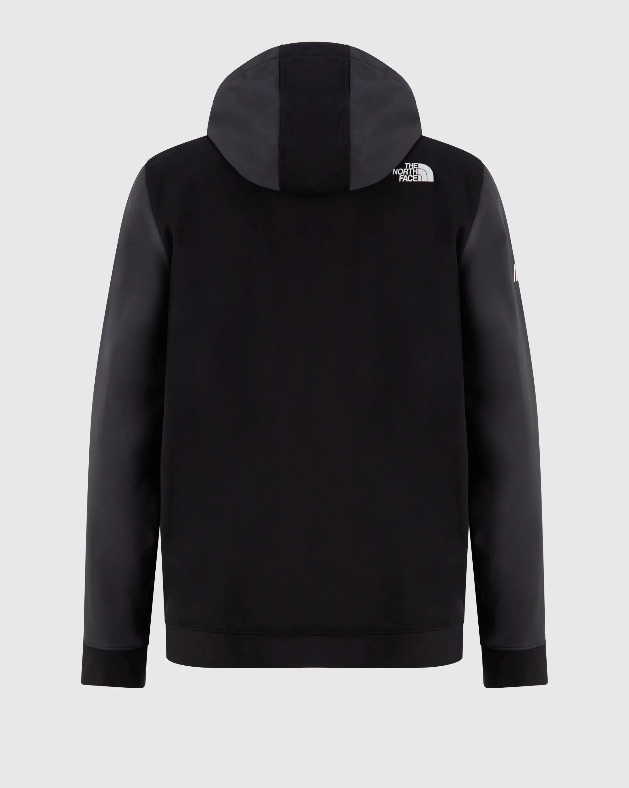 North Face Men's Gray Softshell Hooded Fleece Sweatshirt