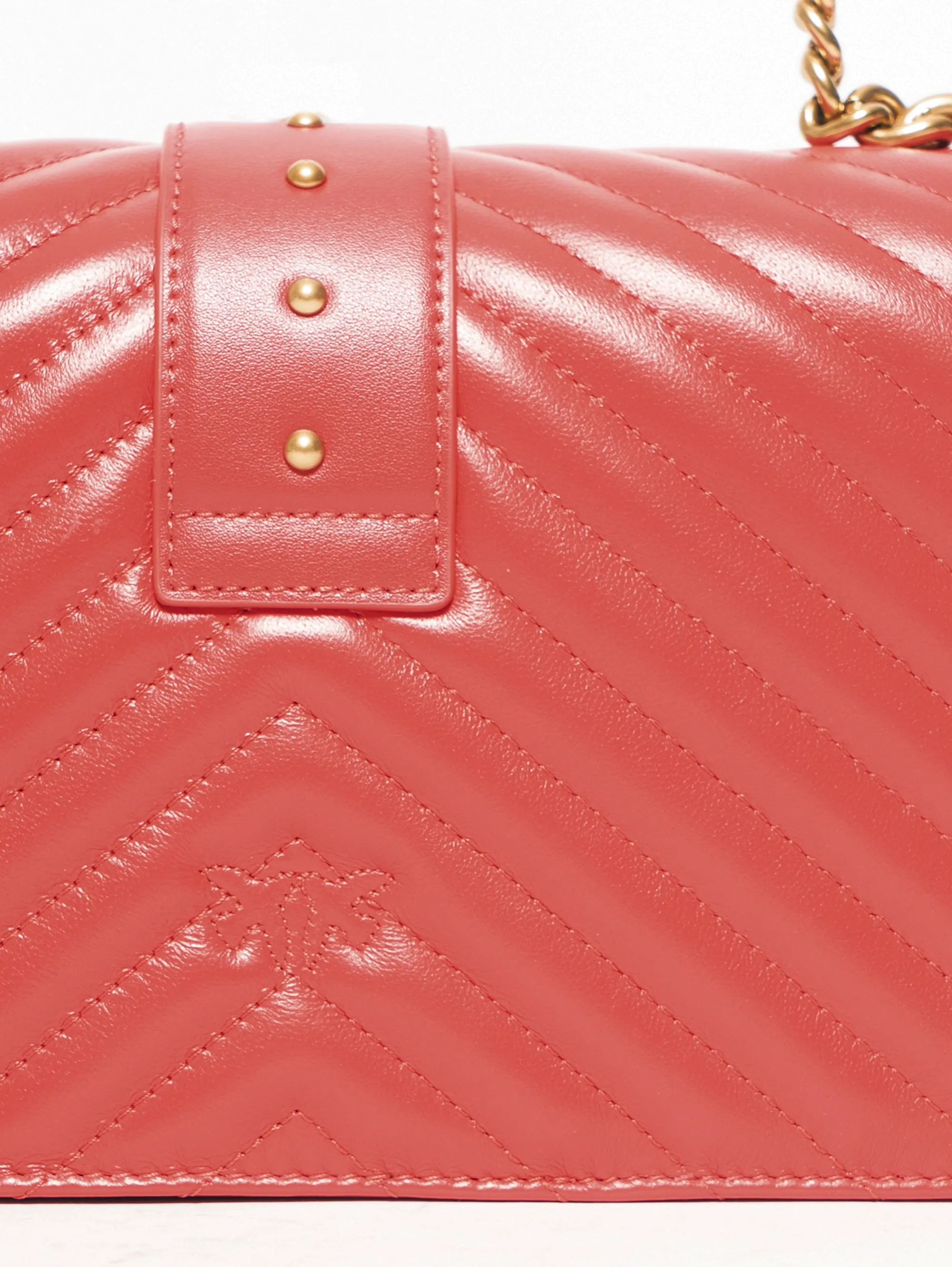 Red Chevron Quilted Pattern Bag