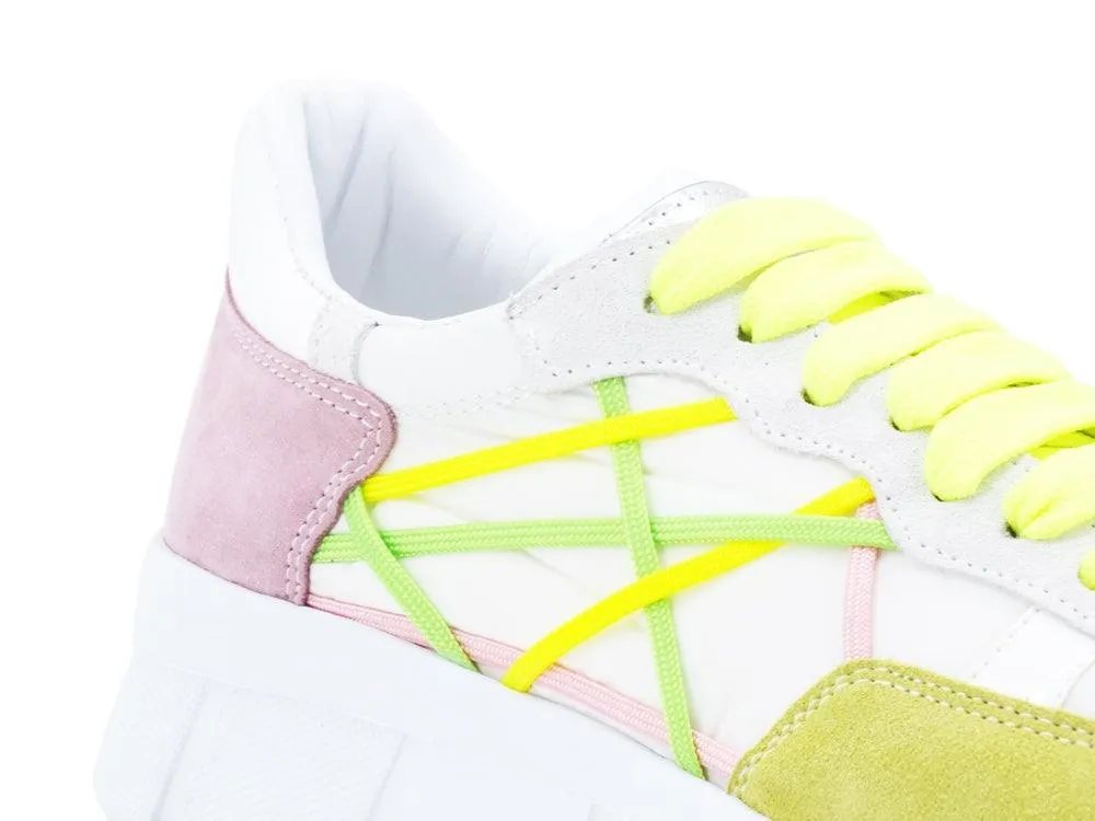 Running Shoes Mr Big Legend Green Pink B15-LEG