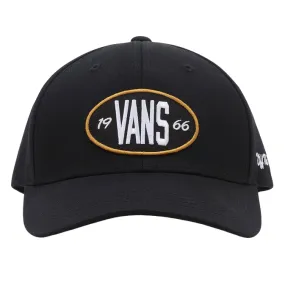 Vans black cap with visor 1966 Jockey style VN00066kBLK1 One Size.